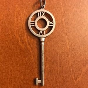 Tiffany and co key necklace